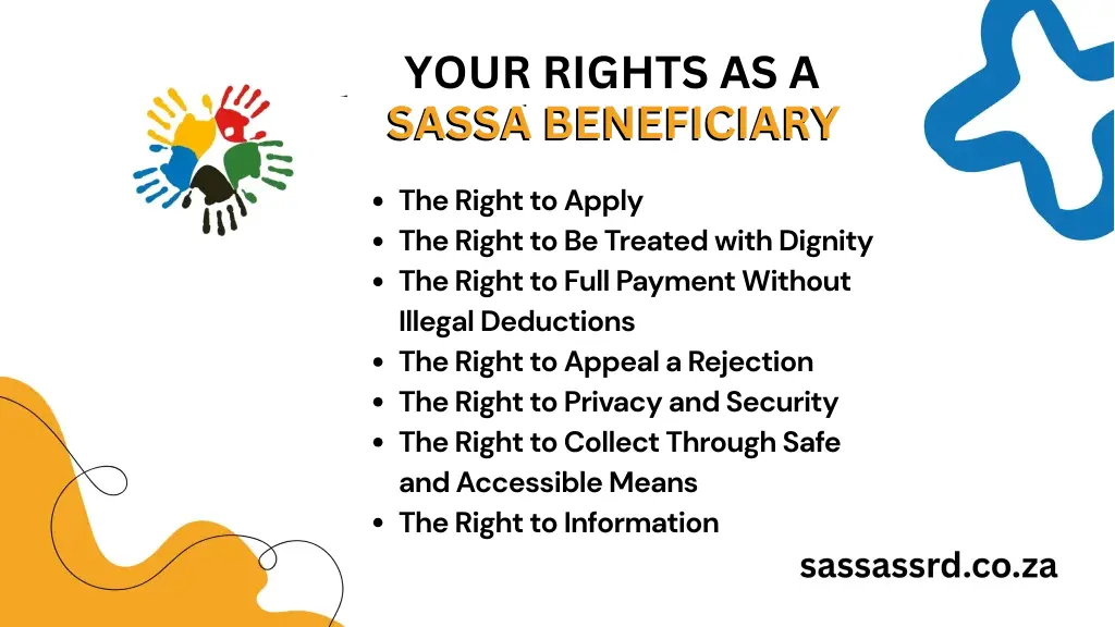 Rules & Laws of South Africa for SASSA Grant Beneficiary 1 SASSA Grant Beneficiary